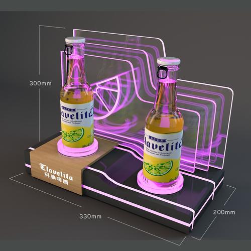 亞克力瓶裝的罐裝飲品展示架